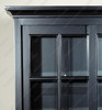 Black Display Cabinet w/ Sliding Doors