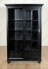 Black Display Cabinet w/ Sliding Doors