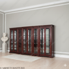 15ft Large Glass Victorian Curio Display Cabinet