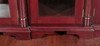 15ft Red Mahogany Victorian Glass Curio Display Cabinet