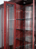 15ft Red Mahogany Victorian Glass Curio Display Cabinet