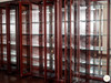 15ft Red Mahogany Victorian Glass Curio Display Cabinet
