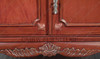 Large Cherry Chippendale Curio China Cabinet (78W x 96H)