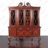 Large Cherry Chippendale Curio China Cabinet (78W x 96H)