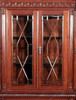 Large Cherry Chippendale Curio China Cabinet (78W x 96H)