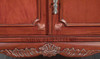 6.5ft Red Mahogany Chippendale China Cabinet