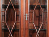 6.5ft Red Mahogany Chippendale China Cabinet
