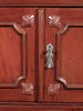 6.5ft Red Mahogany Chippendale China Cabinet