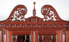 6.5ft Red Mahogany Chippendale China Cabinet