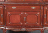 6.5ft Red Mahogany Chippendale China Cabinet
