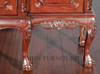 6.5ft Red Mahogany Chippendale China Cabinet