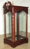 Light Walnut Victorian Curio Display Cabinet