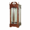 Light Walnut Victorian Curio Display Cabinet