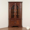 Mahogany Corner Curio Cabinet