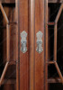 Solid Mahogany 2 Door Corner Cabinet