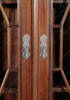 Solid Mahogany 2 Door Corner Cabinet