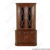 Solid Mahogany 2 Door Corner Cabinet