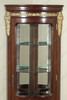 Walnut French Louis Corner Curio Cabinet
