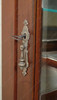 Walnut French Louis Corner Curio Cabinet