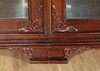 10ft Mahogany/Glass Sectional Display Cabinet