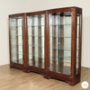 10ft Mahogany/Glass Sectional Display Cabinet