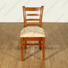 Honey Faux Suede Dining Side Chair