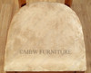 Honey Faux Suede Dining Side Chair