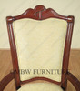 Light Walnut Upholstered Accent Occasional Arm Chair