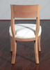 Mahogany Unfinished Regency Muslin Dining Arm Chair