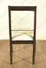 Pair of 2 Solid Dark Cherry Upholstered Cream Dining Side Chairs