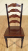Mahogany Ladder-Back Dining Side Chairs (2)