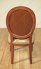 Pair of 2 Mahogany Leather Cameo Back Side Chair