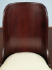 Mahogany Art Deco Curved Back Dining Chairs (2)
