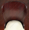 Mahogany Art Deco Curved Back Dining Chairs (2)