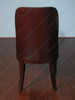 Mahogany Art Deco Curved Back Dining Chairs (2)