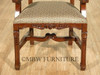 Pair of 2 Solid Mahogany Ladder Back Dining Arm Chairs