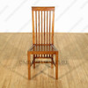 Pair of 2 Solid Teak Mission Side Chairs (2)