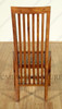 Pair of 2 Solid Teak Mission Side Chairs (2)