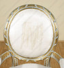 French Silver and Gold Leaf Dining Chairs (10)