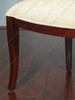 Set 4 Mahogany Art Deco Upholstered Dining Side Chairs