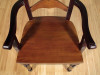 Set of 8 Solid Mahogany Two-Tone Ladder Back Dining Chairs