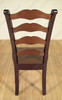 Set of 8 Solid Mahogany Two-Tone Ladder Back Dining Chairs