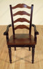 Two-Tone Ladder Back Dining Chairs Set (8)