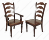 Two-Tone Ladder Back Dining Chairs Set (8)