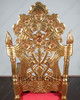 Over-sized Gold French Rococo Occasional Accent Arm Chair