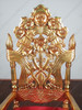 Over-sized Gold French Rococo Occasional Accent Arm Chair
