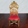 Over-sized Gold French Rococo Occasional Accent Side Chair