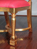 Over-sized Gold French Rococo Occasional Accent Side Chair