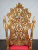 Over-sized Gold French Rococo Occasional Accent Side Chair