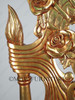 Over-sized Gold French Rococo Occasional Accent Side Chair